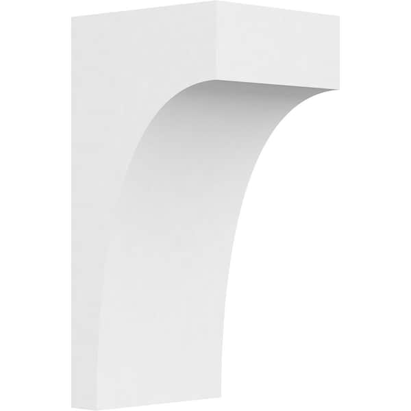 Ekena Millwork Standard Stockport Architectural Grade PVC Corbel, 7"W x 8"D x 16"H CORP07X08X16STO - main